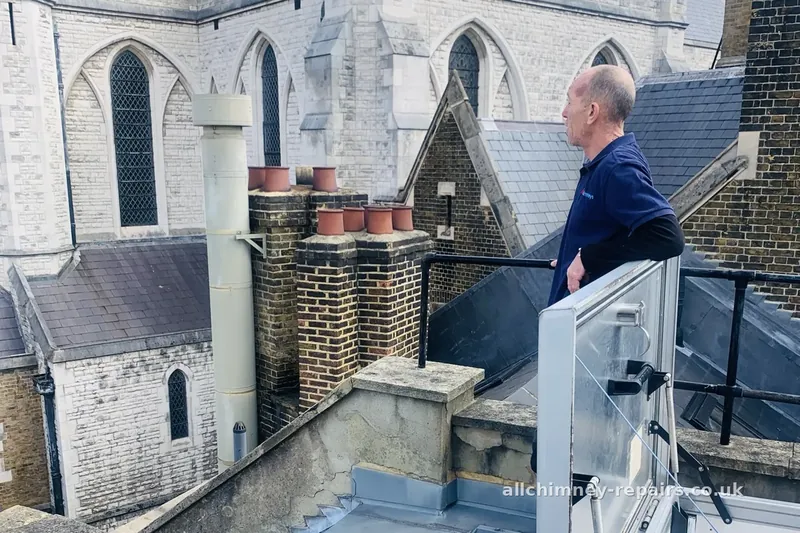 Chimney repair specialist — chimney stack repointing and brickwork repair, Allchimney Repairs, Romford